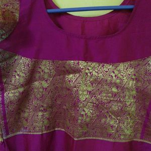 Stitched Top From Silk Saree