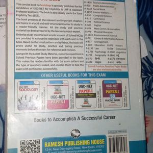 Sociology UGC NET Book