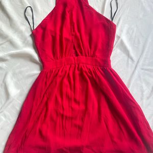 Forever 21 Red Flared Dress