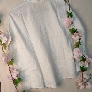 Branded White Formal Shirt For Women