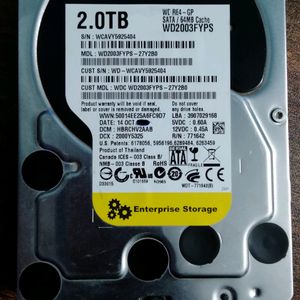 WD 2TB Hard Disk