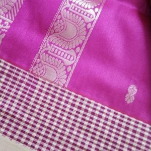 Exclusive Pink Color Silk Saree