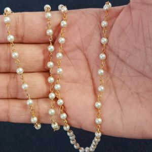 Fancy Beautiful White Beads Mala