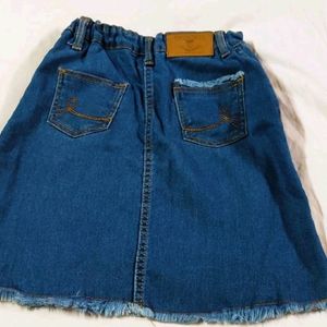 DENIM MINI SKIRT STRECHABLE WAIST SIZE LENGTH - 17