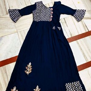 Navy Blue Gotta Patti Dress