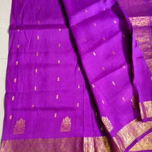 Magents Pink Pure Kanchi Pattu Saree