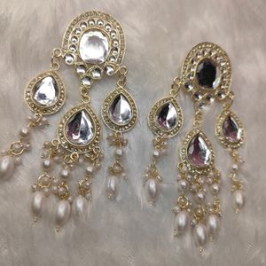 Premium Collection Of Long Pearls Earings