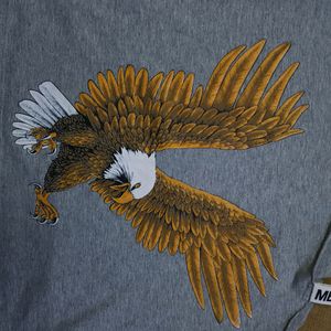 Sexy Off Sleeve Eagle Gray Crop Top