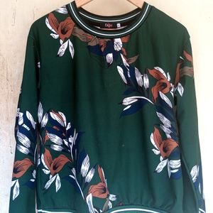 Sea Green Floral Top