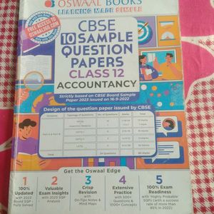 Set Of 3 Oswaal Sample Paper Class 12