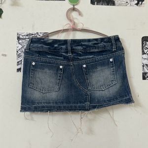 Denim Mini Skirt