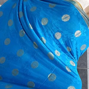 Blue Saree