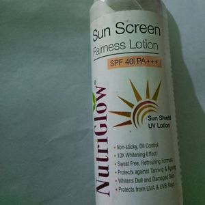 Nutriglow Sunscreen With SPF40 PA+++