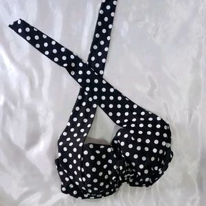 PREMIUM QUALITY Polka Dot Padded Bikini Top