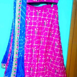 Never Used 3 Bandhej Lehenga Navratri Special Offe