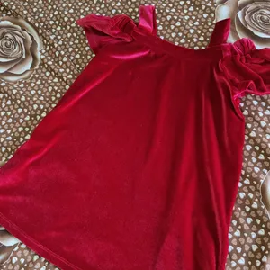 Red Velvet Frock 4-6 Years