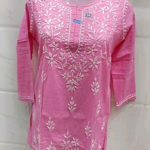 Short Chickekari Kurta