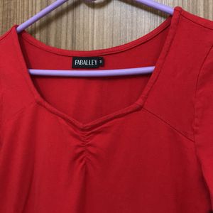 Red Pretty Dress From FabAlley