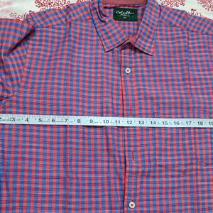 Colorplus Men Pink Checks Cotton Tailor Fit Shirt