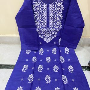 Lucknowi Chikankari Cotton Kurtis For Girls &Women