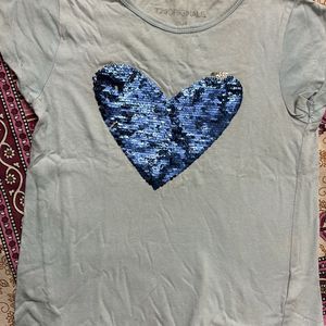 Color Changing Cotton T Shirt For 6-8 Years