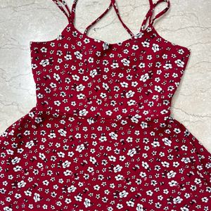 Red Floral Dress