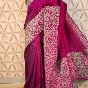 Fabric Saree Bangalore Handloom Raw Silk