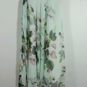 Light Patsel Green Printed Dress For Women's