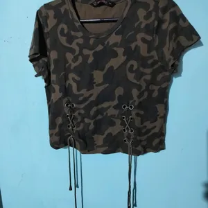 Army Print Camouflage Top 🪖