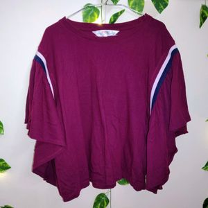 Maroon Casual Top