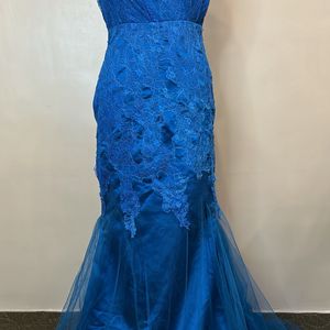 Navy Blue Lace Gown