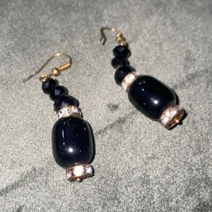 Set Of 2 Black Earrings