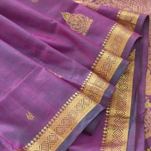 Purple Silk Saree