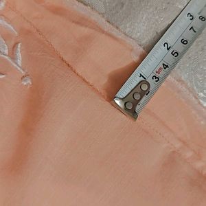 Embroidered Peach Kurta