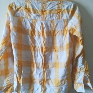 DNMX Checked Shirt Tunic with Pintucks