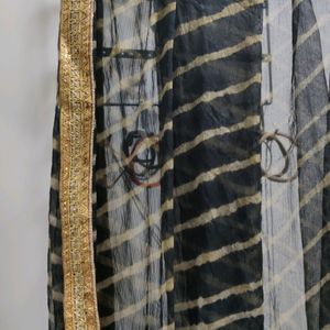 Black Leheriya Dupatta