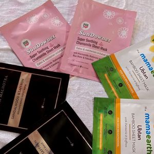 6⃣ Combo Of Different Brand New Sheet Masks