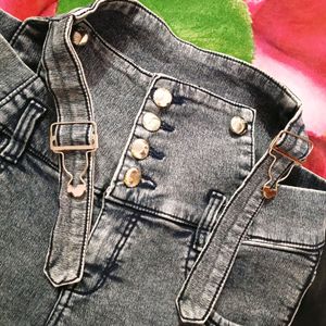 Stone Washed Denim Jeans