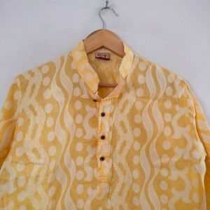 Yellow Casual Kurta (Men's)