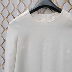 New Winter Wear Korean Off White Top