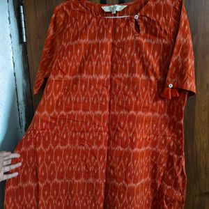 Taavi Cotton Ikat Print Dresa