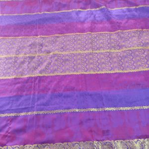 Purple Silk Saree