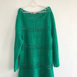 Green Crochet Top