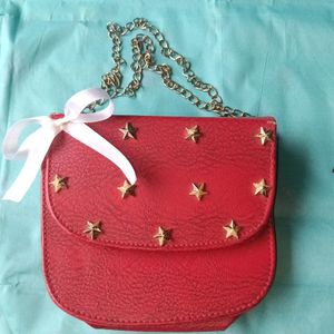 Red Sling Bag with Bow❤️