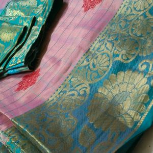 Pattu Saree With Blouse