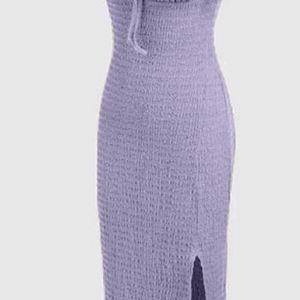 NEW SSS LAVENDER BUSTER SIDE SLIT DRESS