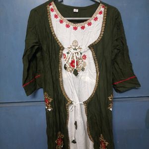 Brand New Long Gown With Attached Shrug