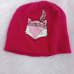 Pink woolen cap
