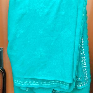 Sea Green Heavy Saree