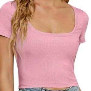 H&M Square Pink Top ( Offer For Today🔥)